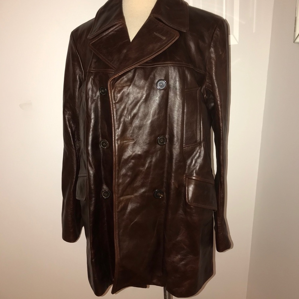 LEATHER JACKET - BROWN